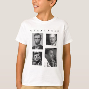 Obama GREATNESS Lincoln FDR JFK Obama - KINDER T-shirt