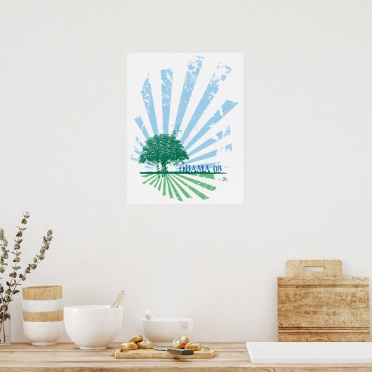 Obama Green Poster (Keuken)