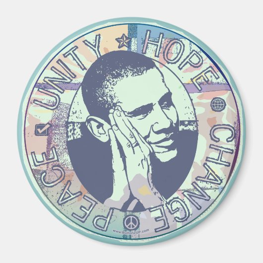 Obama Groovy Dream Magnet (Voorkant)