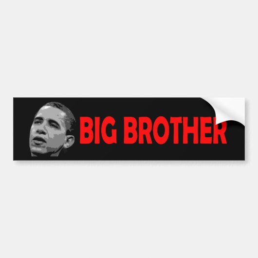 Obama: Grote Broer Bumpersticker (Voorkant)
