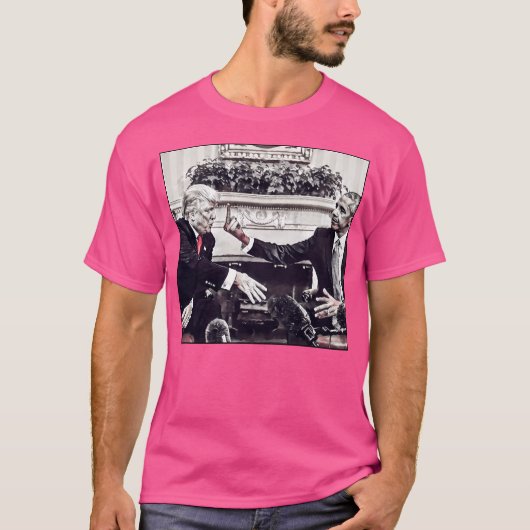 Obama haalt Trump weg T-shirt (Voorkant)