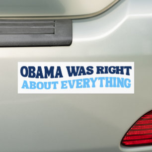 Obama had gelijk over alles wat tegen Trump was Bumpersticker