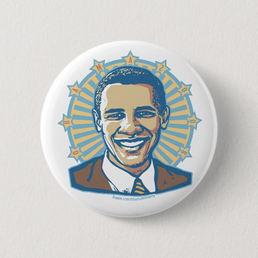 Obama Halo Portrait Button  (Voorkant)