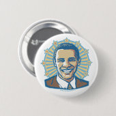 Obama Halo Portrait Button  (Voorkant /achterkant)