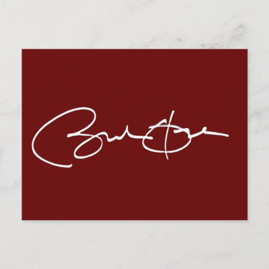 Obama-handtekening Briefkaart (Voorkant)