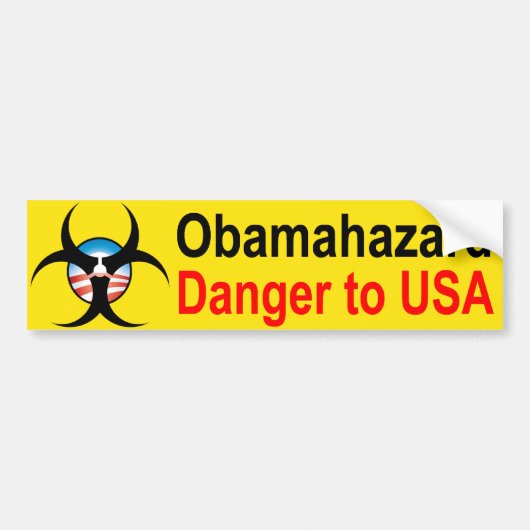 Obama Hazard bumper sticker (Voorkant)