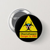 Obama Hazard knoppen Ronde Button 5,7 Cm (Voorkant /achterkant)