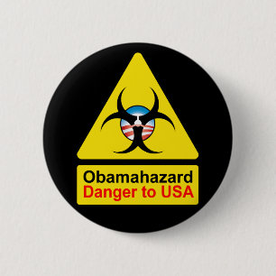 Obama Hazard knoppen Ronde Button 5,7 Cm