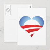 Obama Heart Briefkaart (Voorkant / Achterkant)