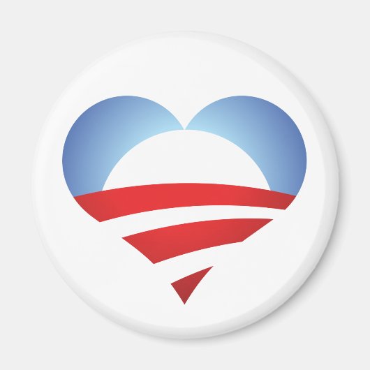 Obama Heart Magneet (Voorkant)