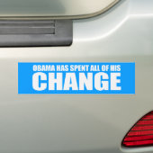OBAMA HEEFT AL ZIJN VERANDERINGSBumpersticker UITG Bumpersticker (Op auto)