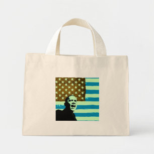 Obama heeft de Amerikaanse vlag gesteriliseerd Mini Tote Bag