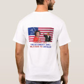 obama heeft de economie laten sterven t-shirt (Achterkant)