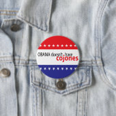 Obama heeft geen Cojones Ronde Button 7,6 Cm (In situ)