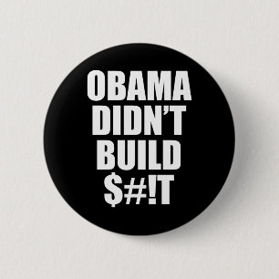 Obama heeft geen $#!T Ronde Button 5,7 Cm