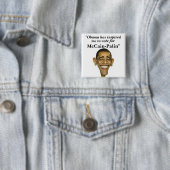 "Obama heeft geïnspireerd, ik stem voor... Vierkante Button 5,1 Cm (In situ)