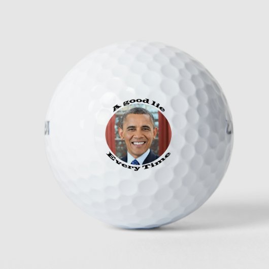 Obama heeft gelogen golfballen (Voorkant)
