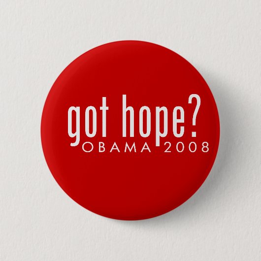 Obama heeft hoop? ronde button 5,7 cm (Voorkant)