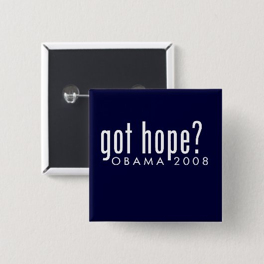 Obama heeft Hope Button (Voorkant /achterkant)