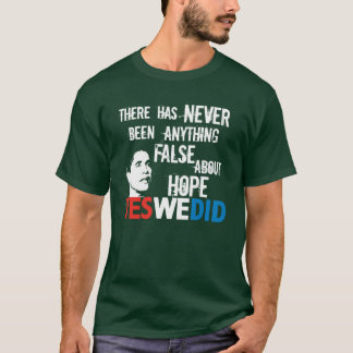 Obama heeft nooit echt hoop t-shirt