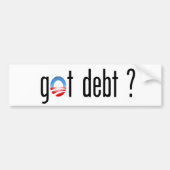 Obama heeft schuld? bumpersticker (Voorkant)