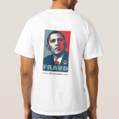 Obama heeft staatsburgerschap gekregen? t-shirt (Achterkant)