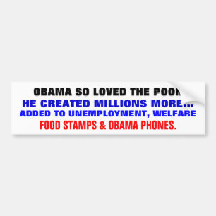 OBAMA HEEFT ZO'N POOR GEHOUDEN.. DAT HIJ MEER VAN BUMPERSTICKER