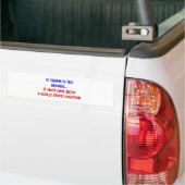 OBAMA HET ANTWOORD BUMPERSTICKER (Op Truck)