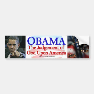 OBAMA, HET ARREST VAN GOD OP AMERIKA BUMPERSTICKER