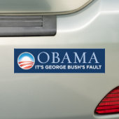Obama - Het is George Struik's Fault Bumpersticker (Op auto)