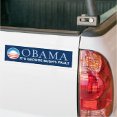 Obama - Het is George Struik's Fault Bumpersticker (Op Truck)