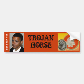 Obama, het paard van Troje Bumpersticker