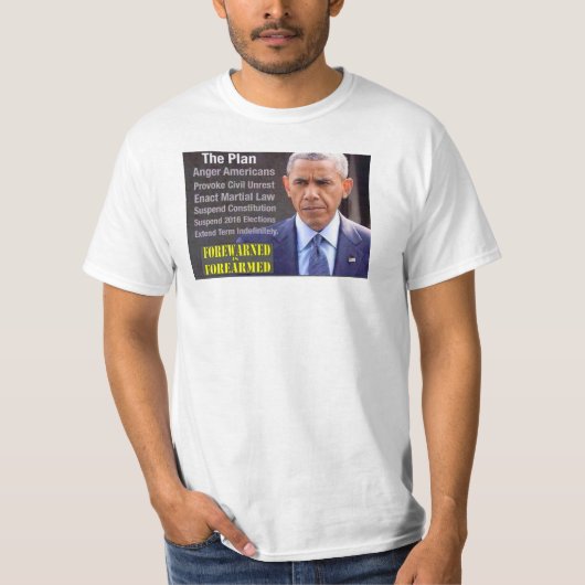 OBAMA, het plan T-shirt (Voorkant)