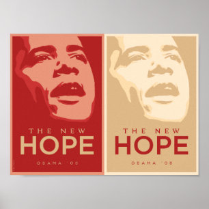 Obama - Het Poster New Hope Red & Tan