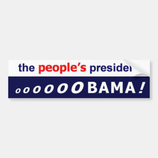 Obama, het President van het volk - Bumpersticker