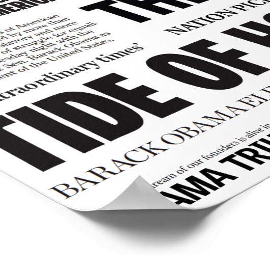 Obama: Historisch kopje Collage Poster (Hoek)
