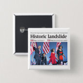 Obama: Historische Button landdia (Voorkant /achterkant)