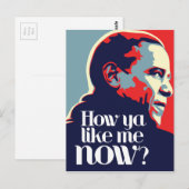 Obama: Hoe leuk ik nu vind Briefkaart (Voorkant / Achterkant)