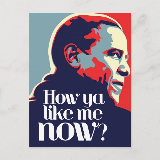 Obama: Hoe leuk ik nu vind Briefkaart (Voorkant)