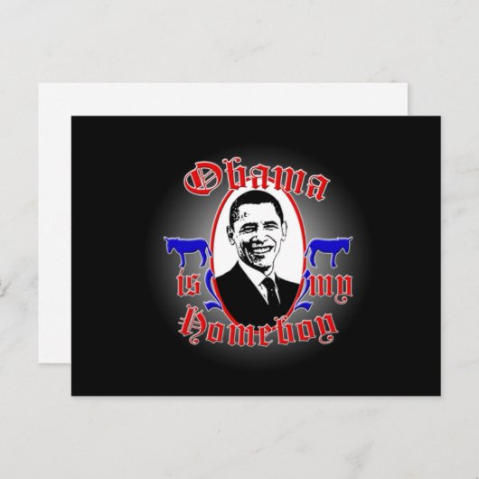 Obama_Homeboy_Mag2 Briefkaart (Voorkant / Achterkant)