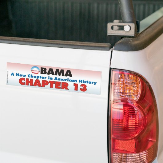 Obama - hoofdstuk 13 bumpersticker (Op Truck)