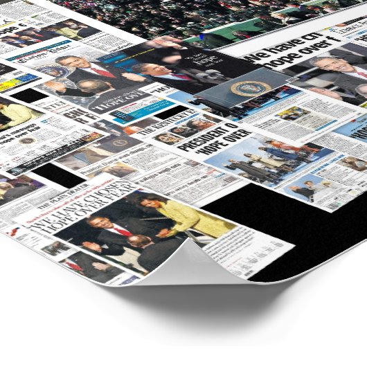 Obama: Hoop op angst Poster (Hoek)