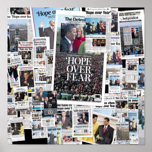 Obama: Hoop op angst Poster (Voorkant)