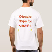 Obama: Hoop op het Amerika T-Shirt (Achterkant)