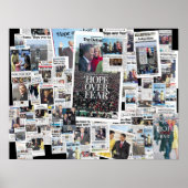 Obama: Hoop op poster over angst (Voorkant)