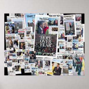 Obama: Hoop op poster over angst