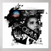 Obama: Hoop Poster door Ryan (Voorkant)