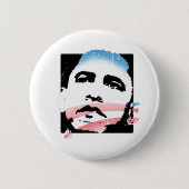 OBAMA: HOOP RONDE BUTTON 5,7 CM (Voorkant)