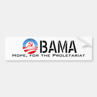 OBAMA...Hoop voor het Proletariat Bumpersticker