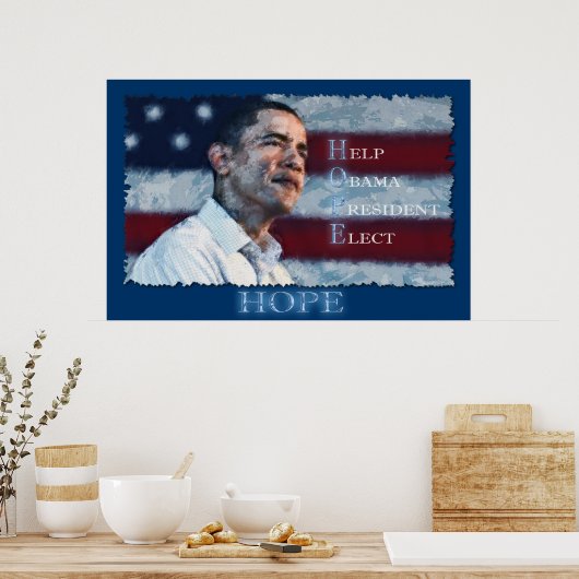 OBAMA HOPE Art Poster (Keuken)